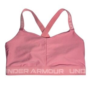 Under Armour Crossback‎ Strappy Low Sports Bra XL Pink Gym Sleaze Sporty Chic